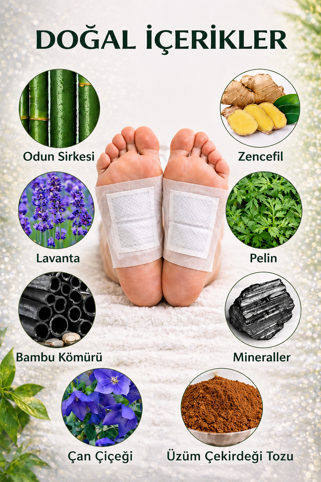 Ayak Bakım Detox Bandı - 10 Adet